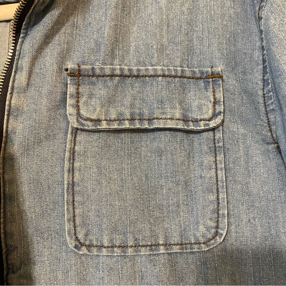 1 Sunset Lane lightweight denim utility jacket - Picture 3 of 9